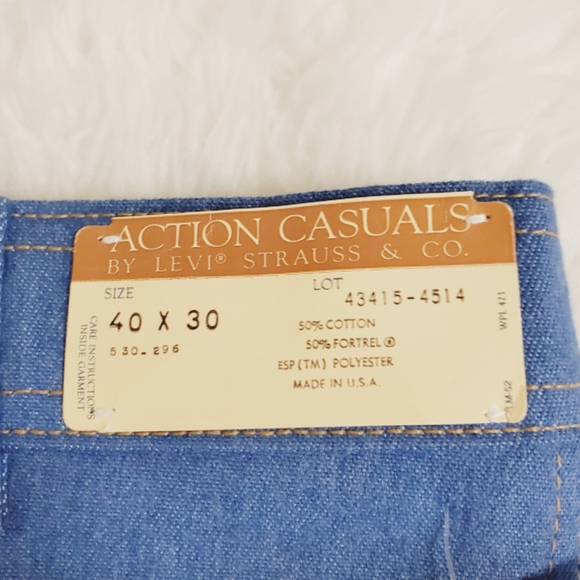 NWT Levi's , vintage, action, retro, blue, dress - Picture 5 of 8